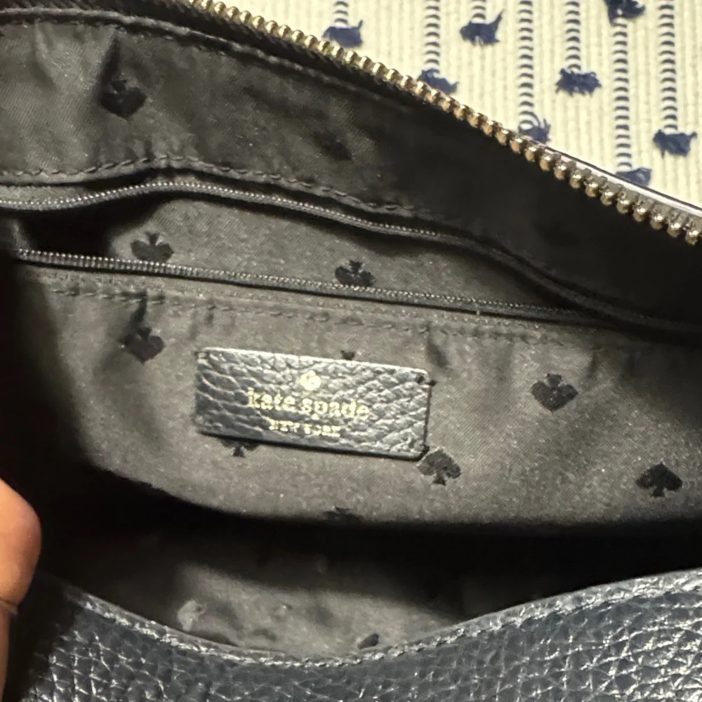 Kate Spade Black Pebbled Black Leather Purse - Picture 6 of 6